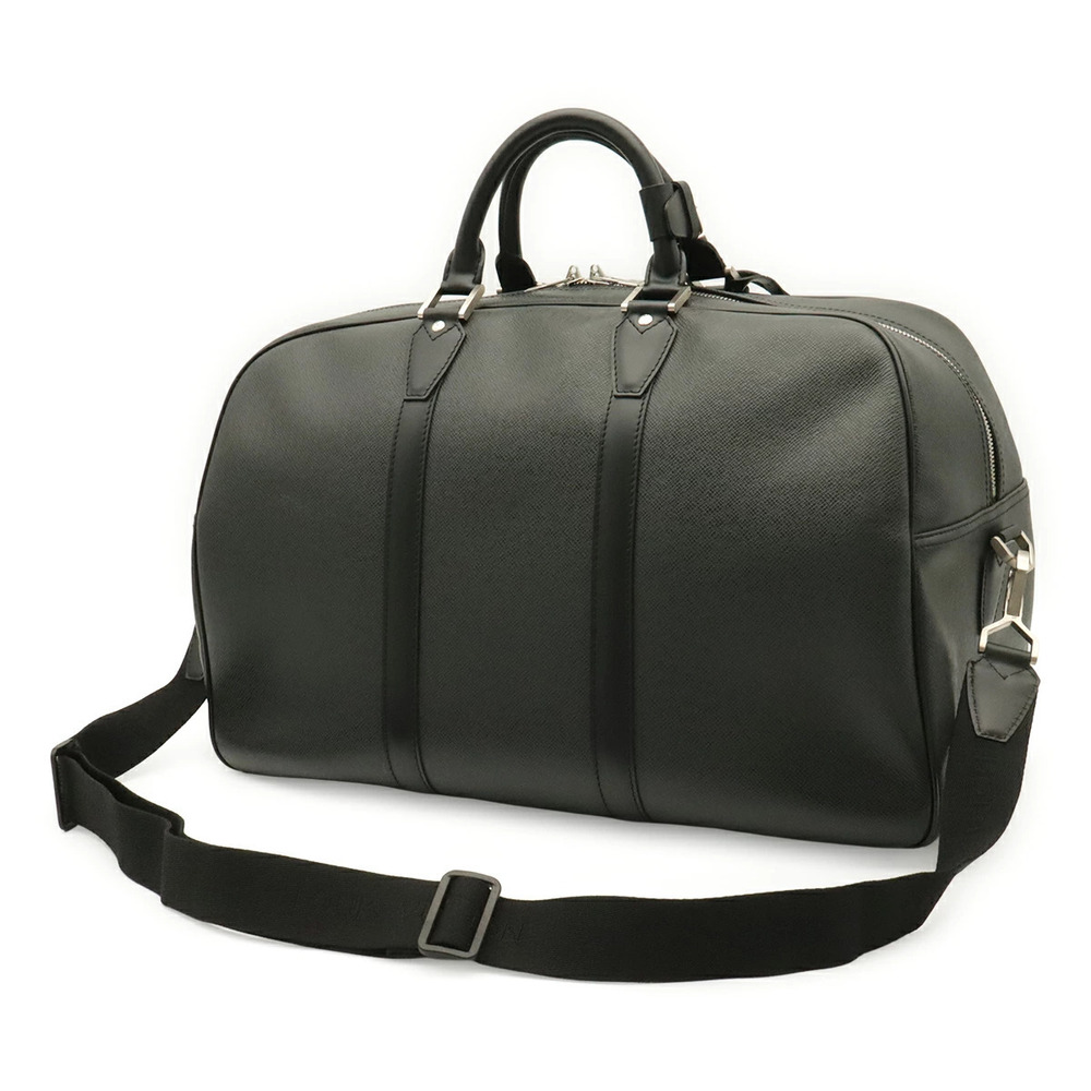 Louis Vuitton Travel Kendall Ardoise Shoulder Taiga Boston Black Bag Black